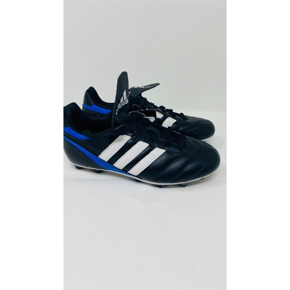 Adidas Soccer Shoes Boys Size 2.5 Fantasto HG J  Black Logo Stripe